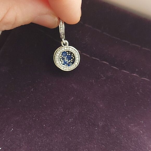 925 Sterling Silver Starry Night Charm - Picture 4 of 5